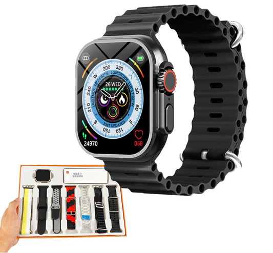 Smartwatch A8 Ultra with 7 FREE Straps