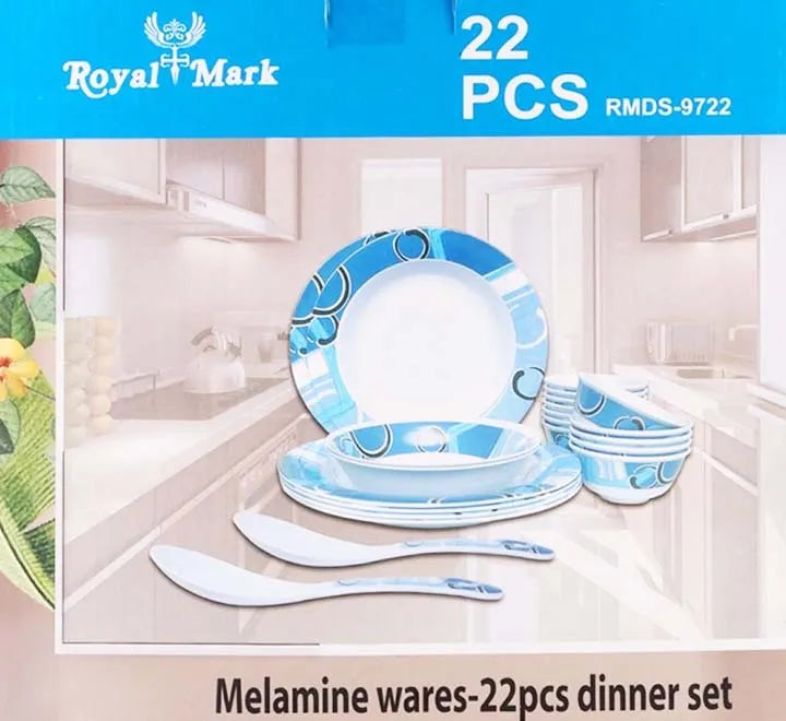 Royal Mark Melamine Wares 22Pcs Dinner Set