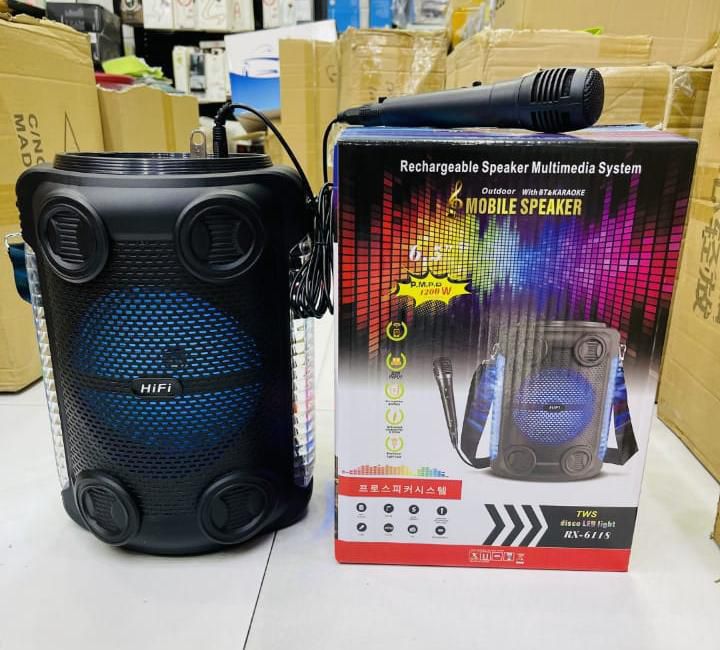 Portable Party Speaker with Digital Wireless Mic